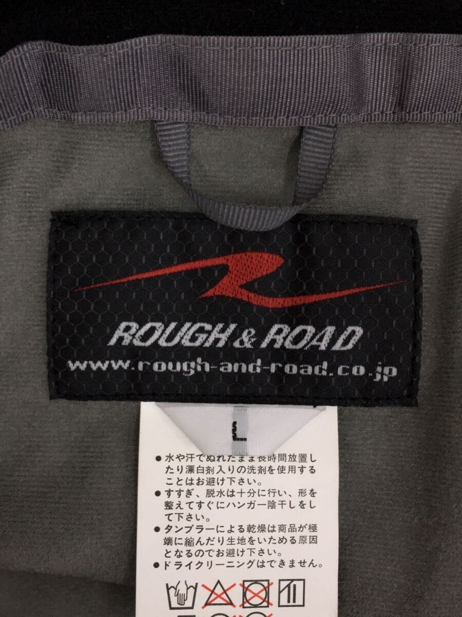 ROUGH&ROAD◆ジャケット/M/ナイロン/BLK/無地_画像3