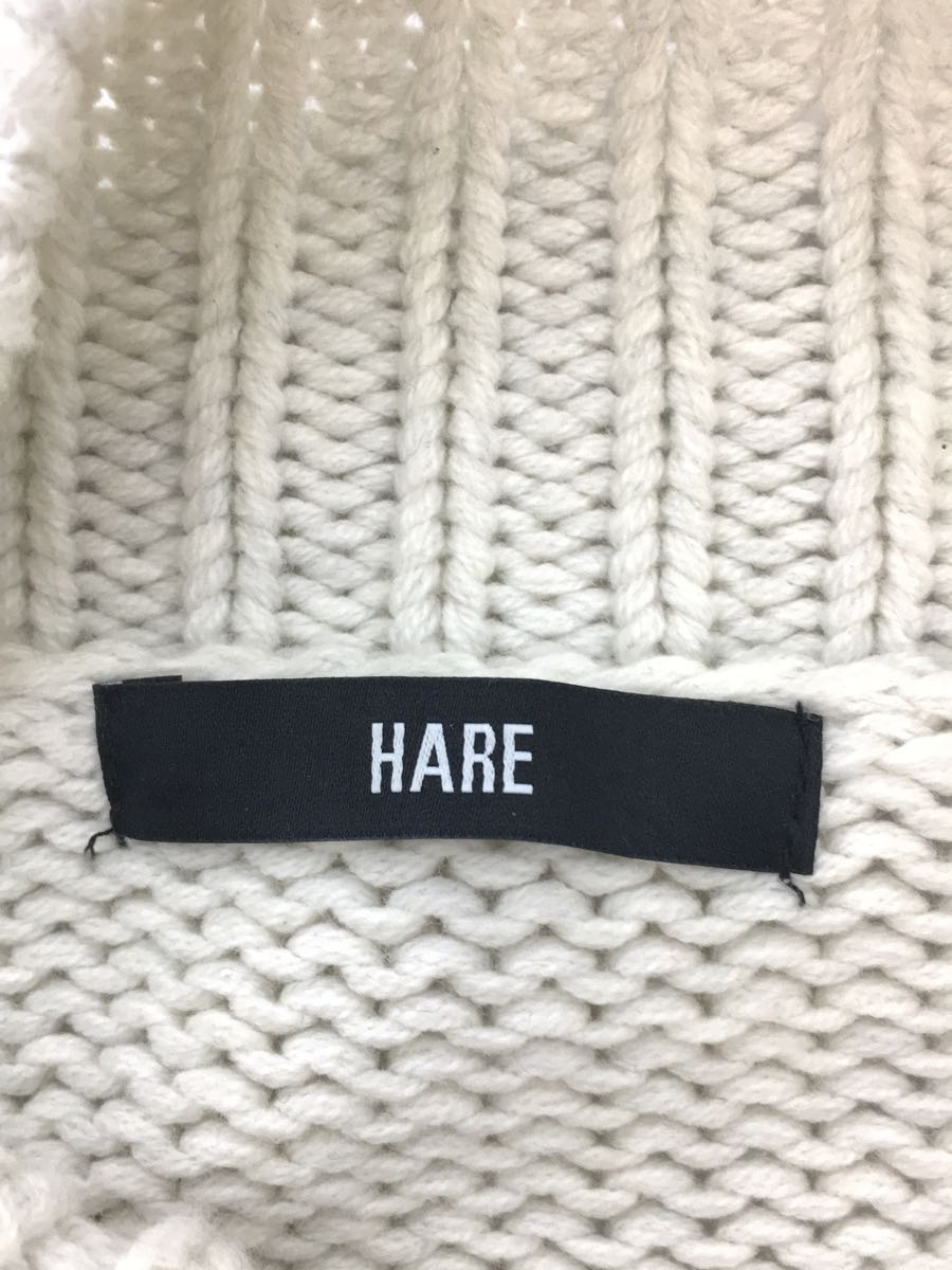 HARE◆セーター(厚手)/ウール/ホワイト_画像3