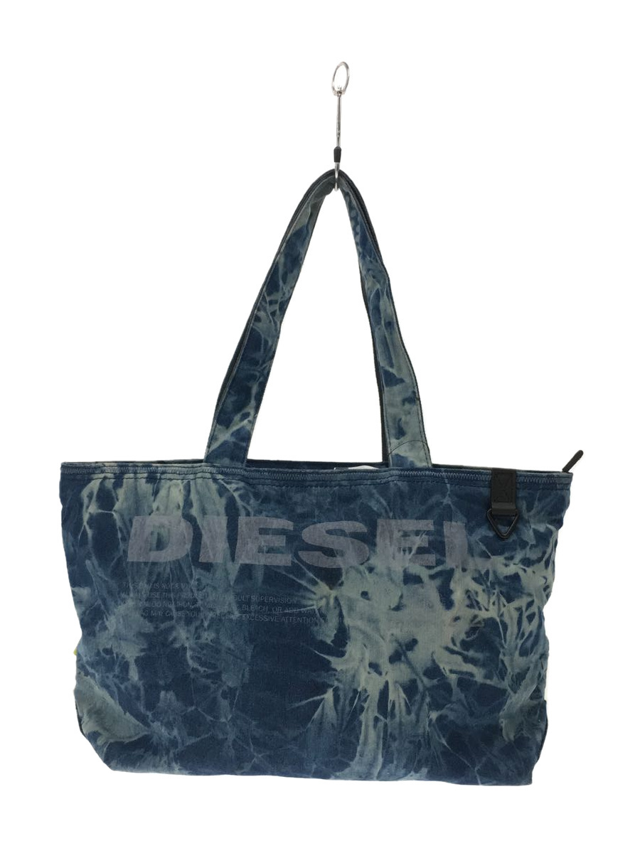 高品質 DIESEL◇トートバッグ/コットン/BLU/総柄/X05532-P3396 トート