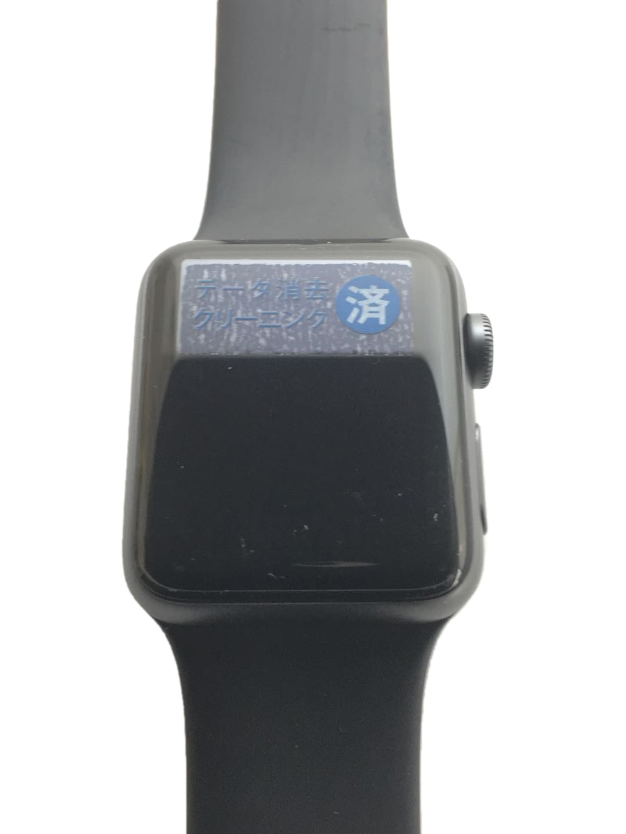 Apple◆Apple Watch Series 3 GPSモデル 38mm MTF02J/A [ブラックスポーツバンド]