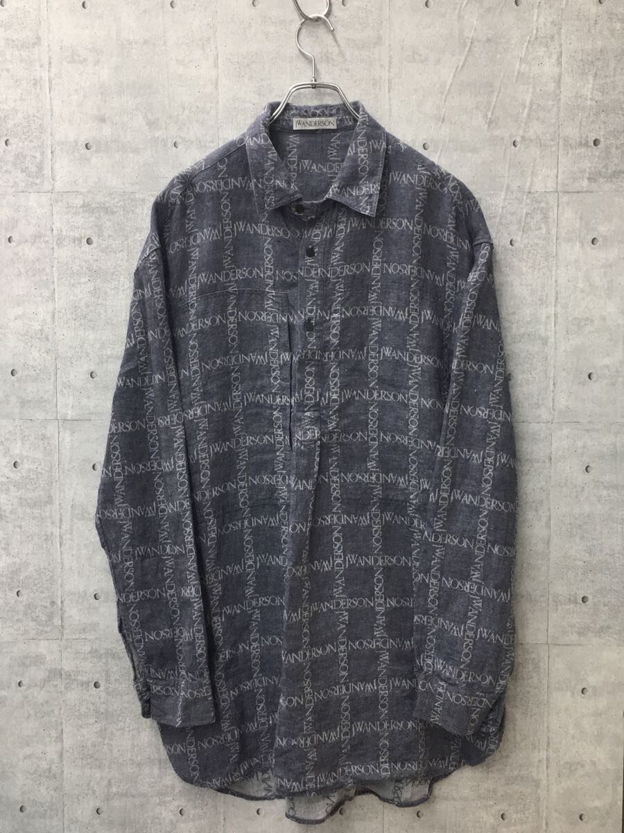 格安販売中 JW ANDERSON(J.W.ANDERSON)◇長袖シャツ/L/リネン/IDG/総柄