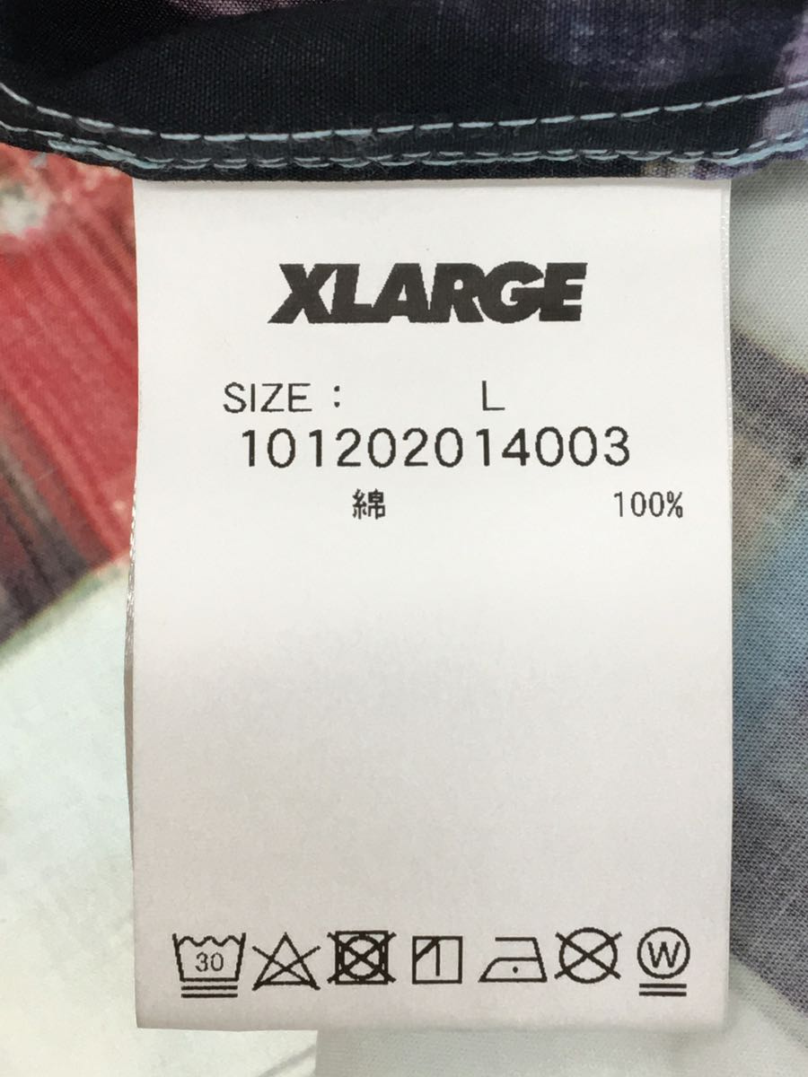 X-LARGE◆20SS/LA CHINATOWN S/S SHIRT/L/コットン/ブルー/101202014003_画像4