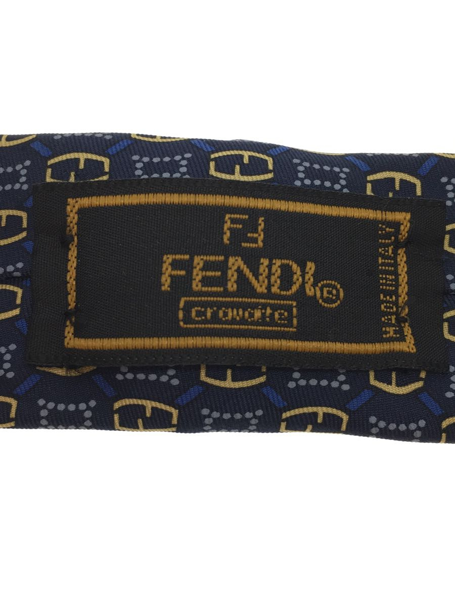 FENDI◆イタリア製/ネクタイ/シルク/BLU/総柄/メンズ_画像3