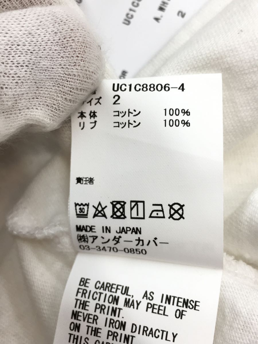 芸能人愛用 UNDERCOVER◇Tシャツ/2/コットン/WHT/uc1c8806-4
