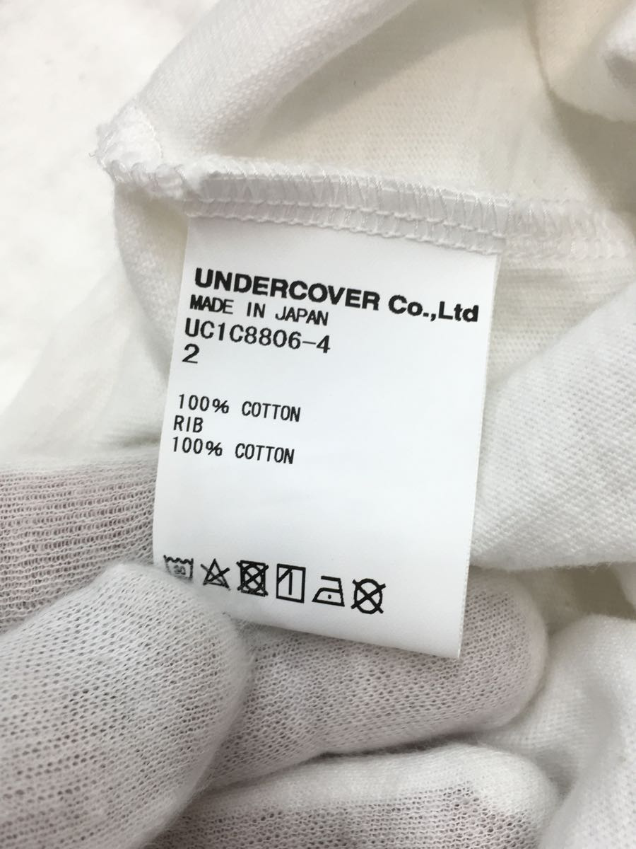 芸能人愛用 UNDERCOVER◇Tシャツ/2/コットン/WHT/uc1c8806-4