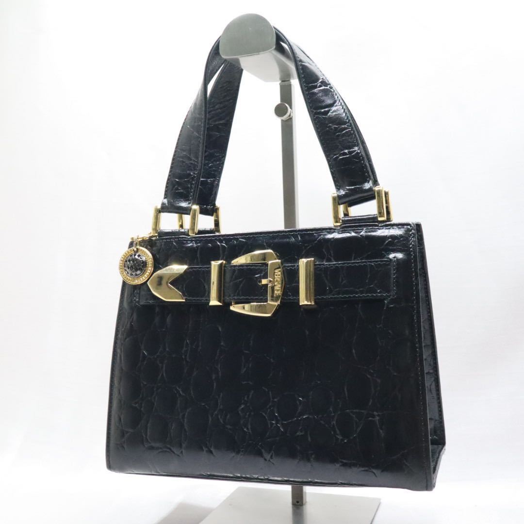 GIANNI VERSACE ジャンニ ヴェルサーチ クロコダイル 型押し