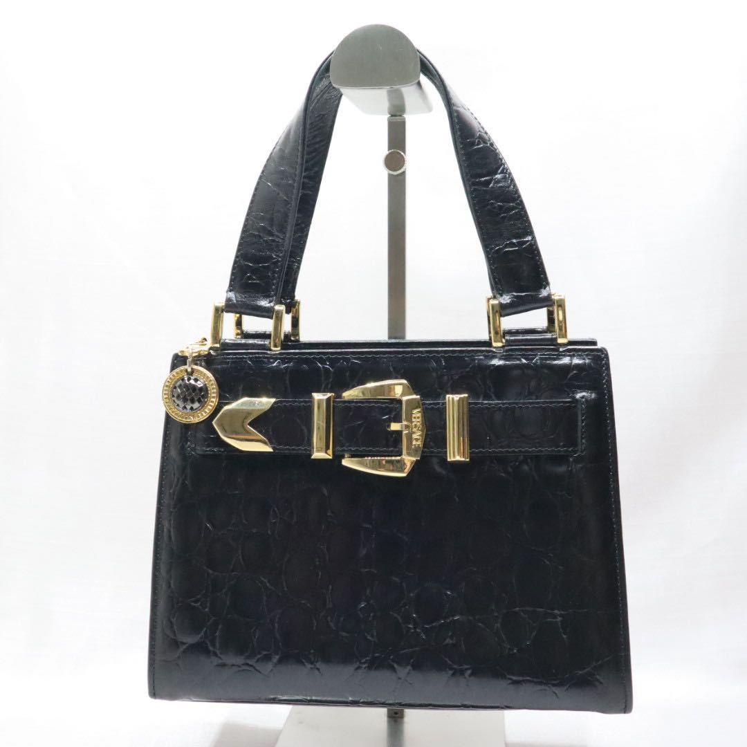 GIANNI VERSACE ジャンニ ヴェルサーチ クロコダイル 型押し