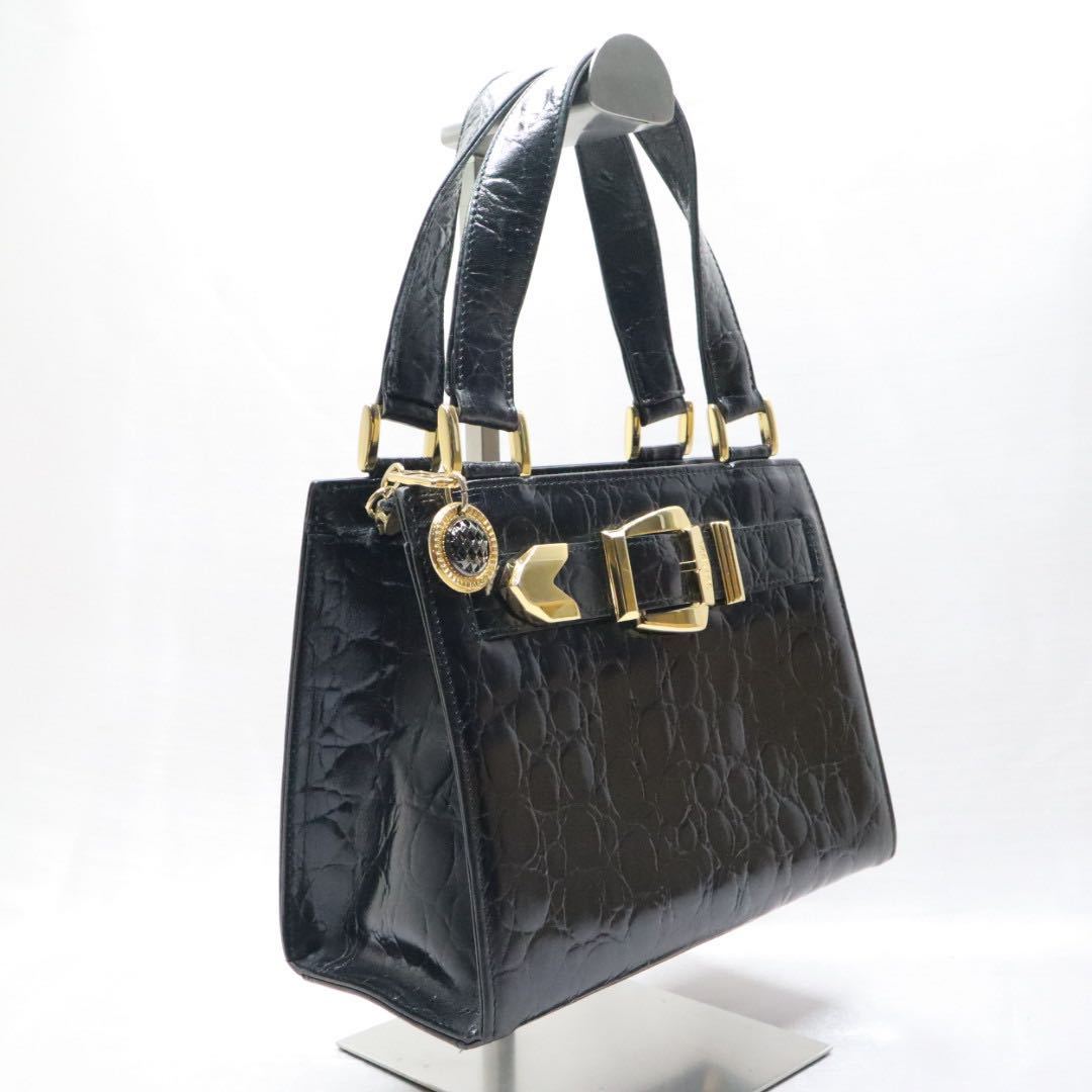 GIANNI VERSACE ジャンニ ヴェルサーチ クロコダイル 型押し