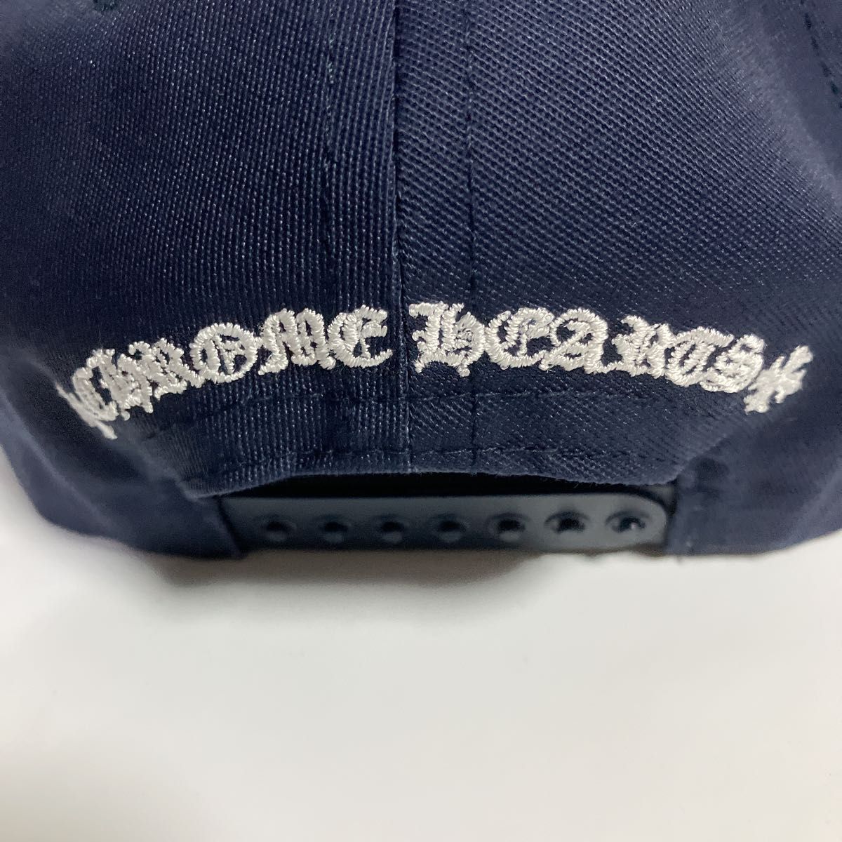 新品・未使用】クロムハーツ CHキャップ ネイビー ホワイト 刺繍 ロゴ