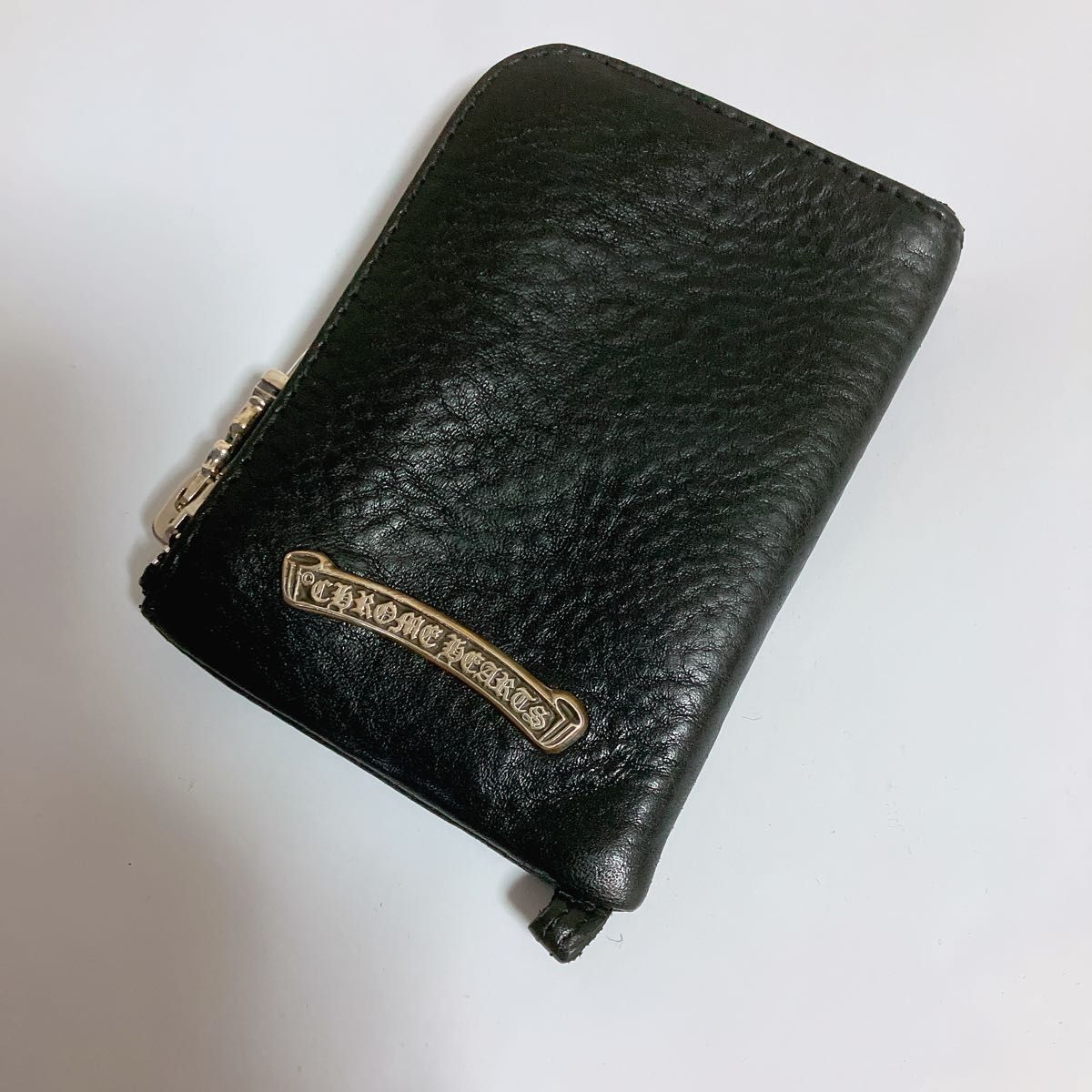 新品】 クロムハーツ ウォレット タイニー ZIP ブラック ヘビーレザー