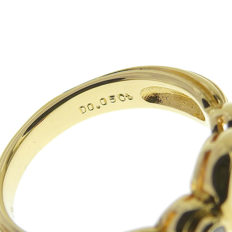  Mikimoto 0.15ct рубин кольцо 10 номер K18YG бриллиант новый товар с отделкой желтое золото diamond всего 0.05ct кольцо б/у бесплатная доставка 