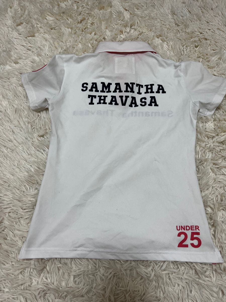 Samantha Thavasa サマンサタバサ ゴルフ レディース ポロシャツ 半袖 ホワイト 白 M