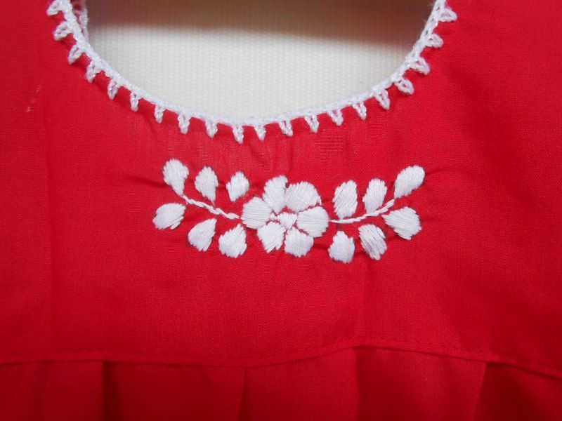 子供用　メキシコ刺繍ワンピース70～90サイズぐらい_画像5