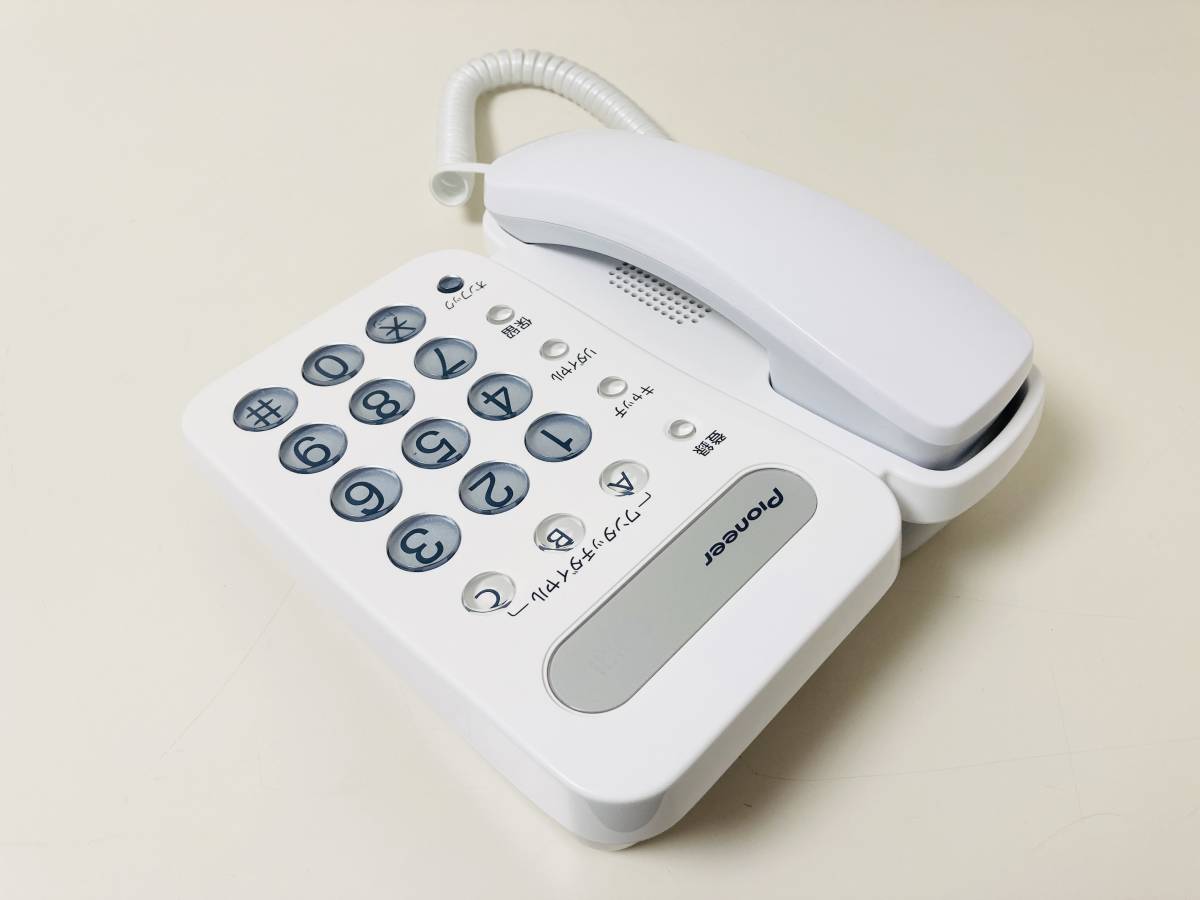 完動美品　パイオニア PIONEER 電話機　ホワイト　TF-12-W _画像3