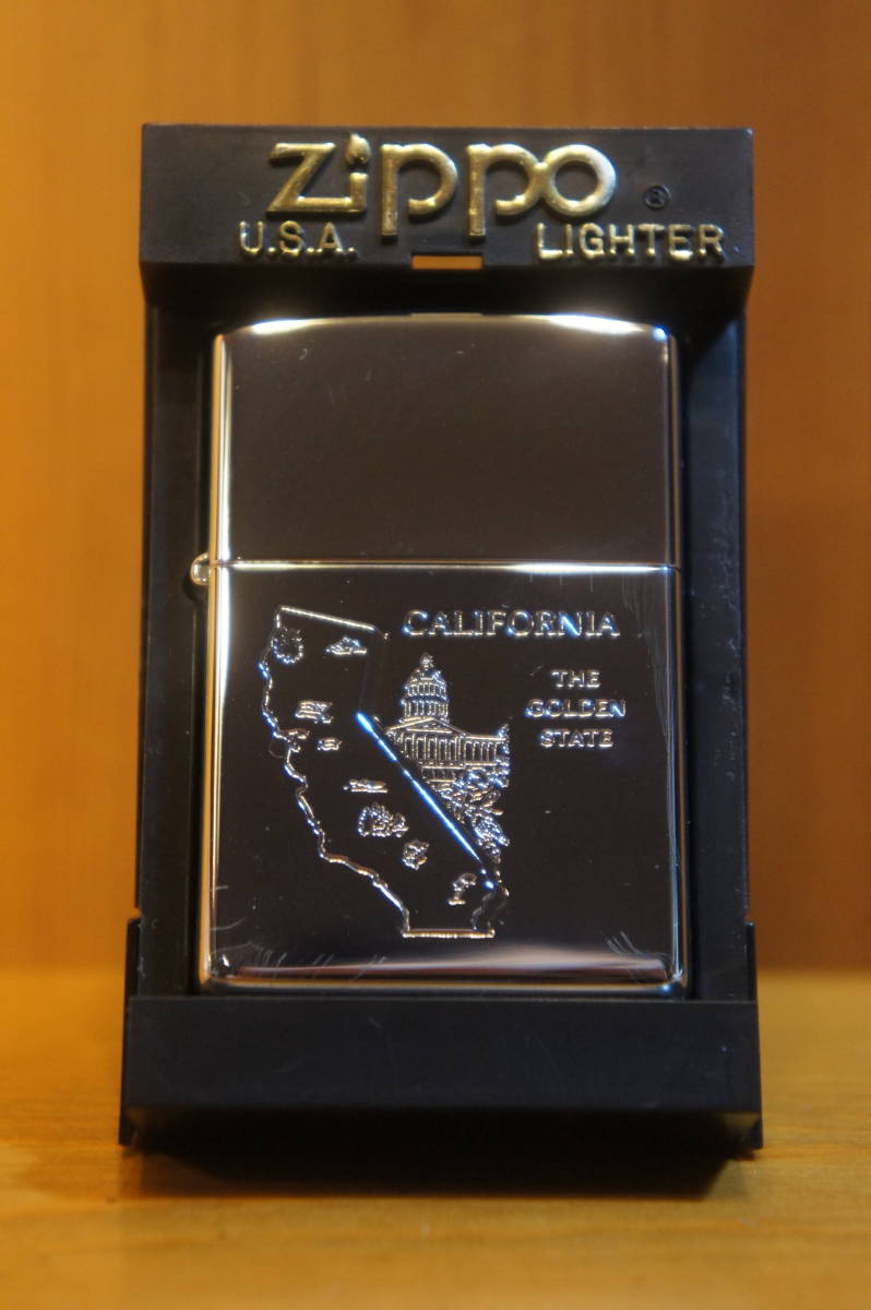 ライター ZIPPO カリフォルニア州 地図 California ジッポー オイルライター 新品・未使用