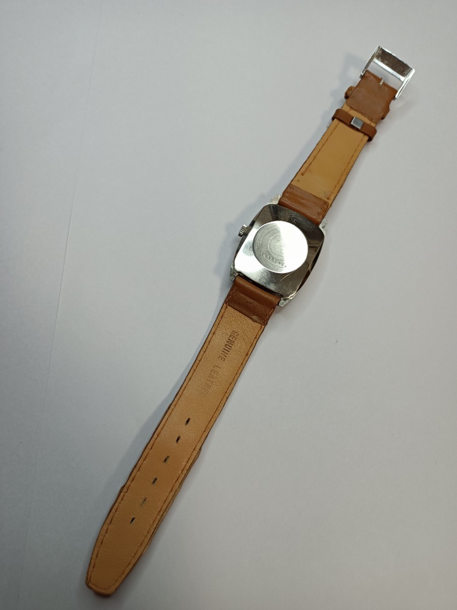 稼働品 ロンジン FLAGSHIP HF メンズ腕時計 シルバー文字盤 三針