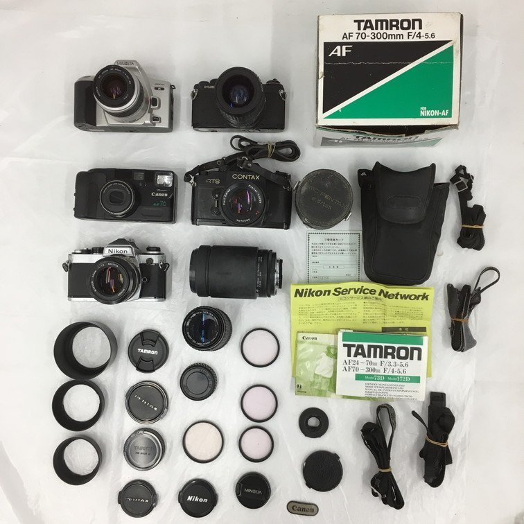 BFAE9007】カメラ・レンズ おまとめ コンタックス CONTAX RTS カール