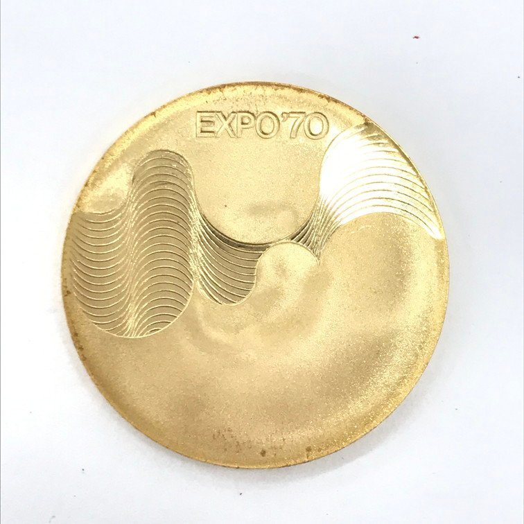 BFAH6049】K18 EXPO'70 日本万国博覧会記念 金メダル 750刻印 13.4g