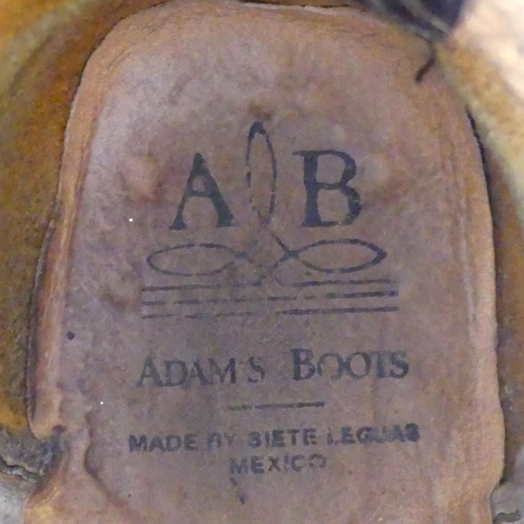 即決 メキシコ製 ADAMS BOOTS 26 5cm レザーウエスタンブーツ 即決 メキシコ製 ADAMS BOOTS 26 5cm レザーウエスタンブーツ