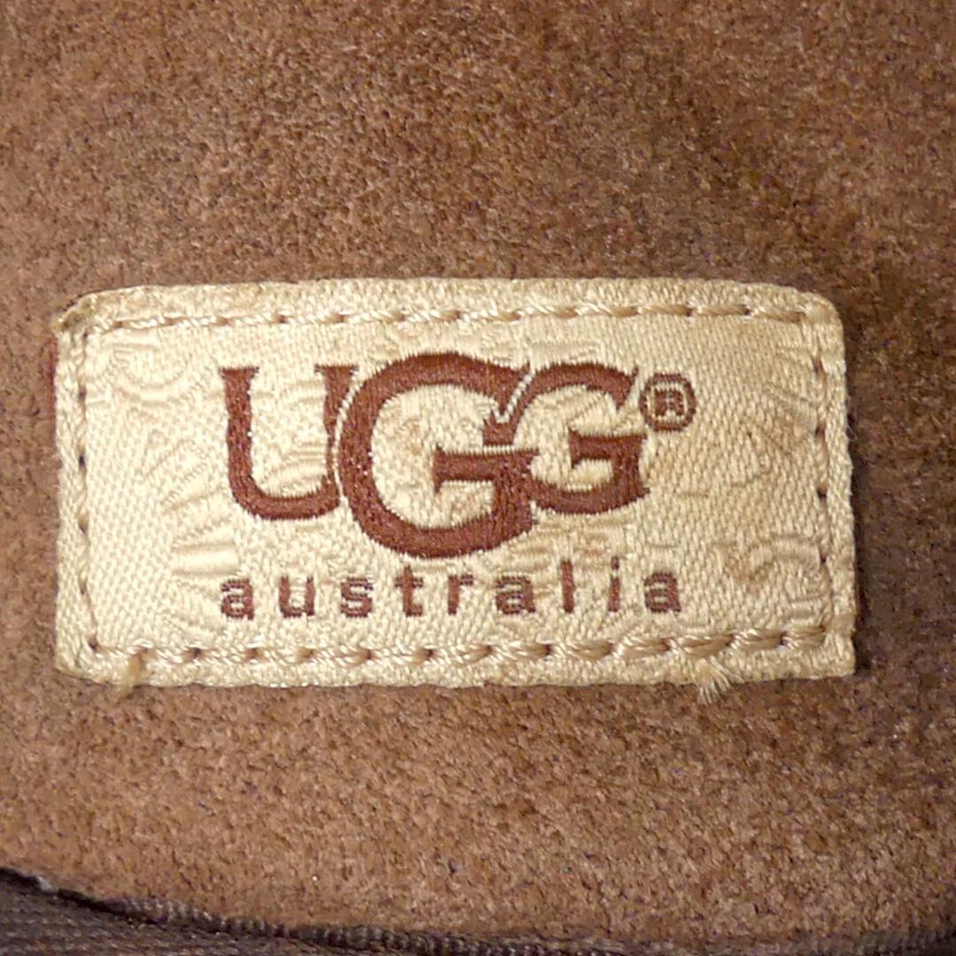 即決★UGG australia★26cm ムートンブーツ アグ オーストラリア メンズ 茶 本革 本皮 ヒール 革靴 ペコスブーツ