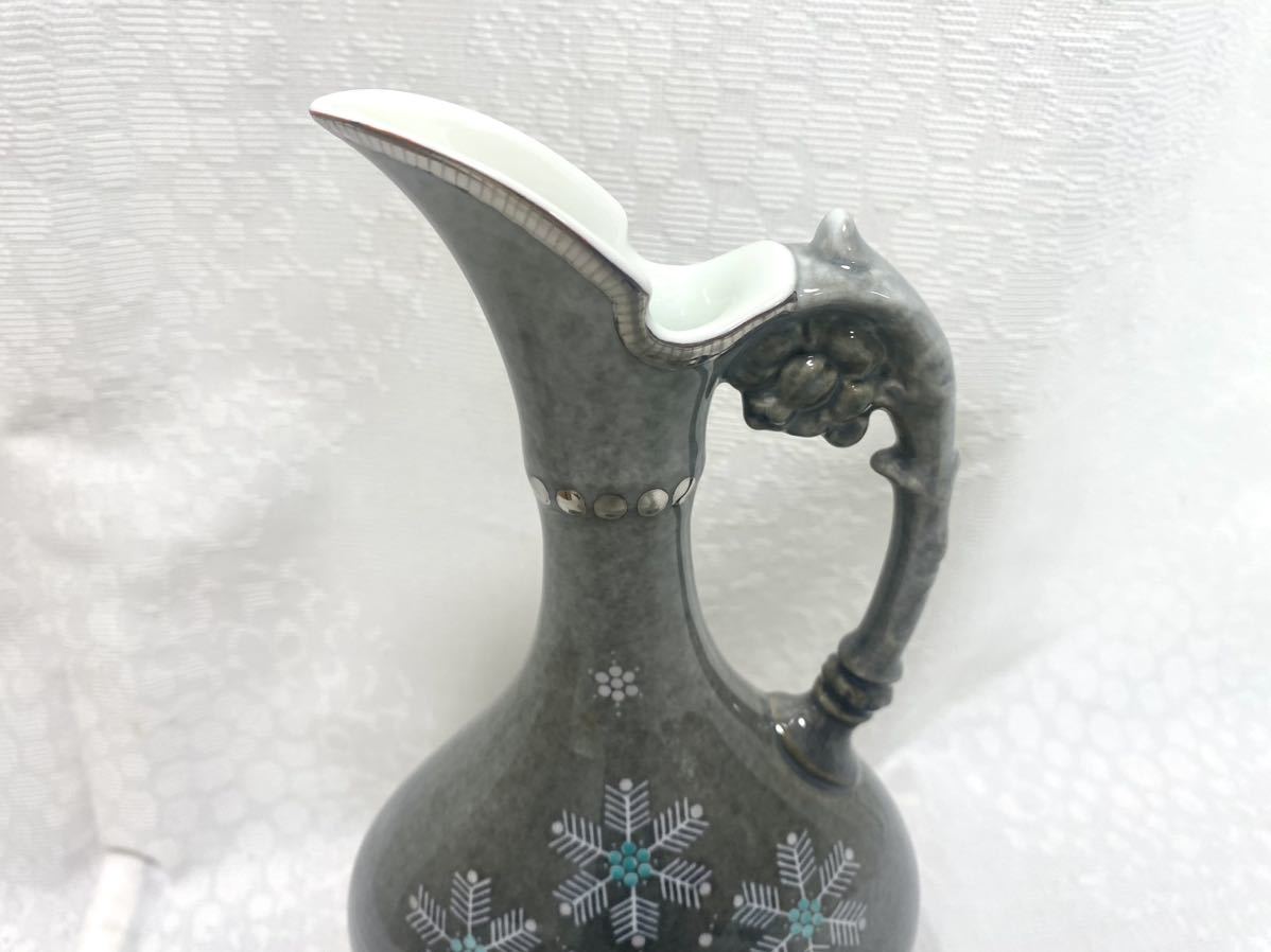 ☆色絵薄墨墨はじき 雪文花瓶 十四代今右衛門 ☆ ロイヤル クラウン