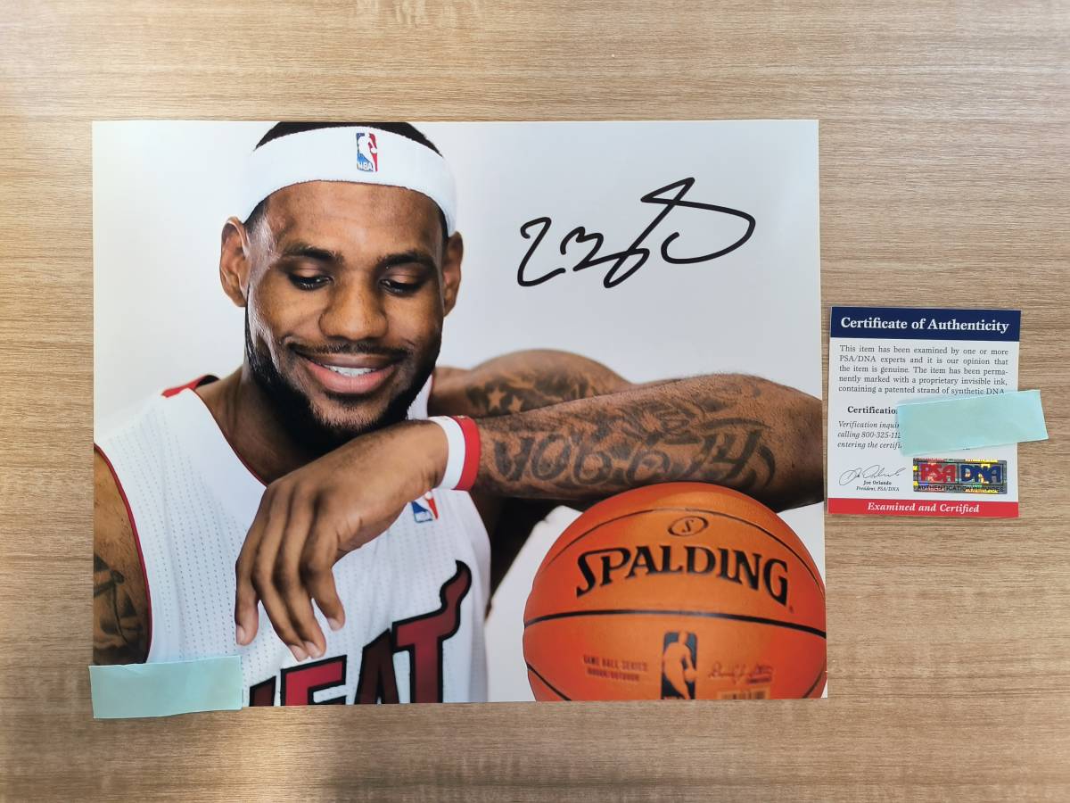 バスケットボール選手 LeBron James レブロン・ジェームズ 直筆サイン