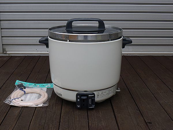 パロマ ガス炊飯器 PR-402S・SF 都市ガス 2,2升 ガスホース付 中古品