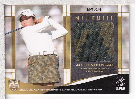 w78【2023 EPOCH 女子ゴルフ JLPGA Rookies & Winners】ウエアカード