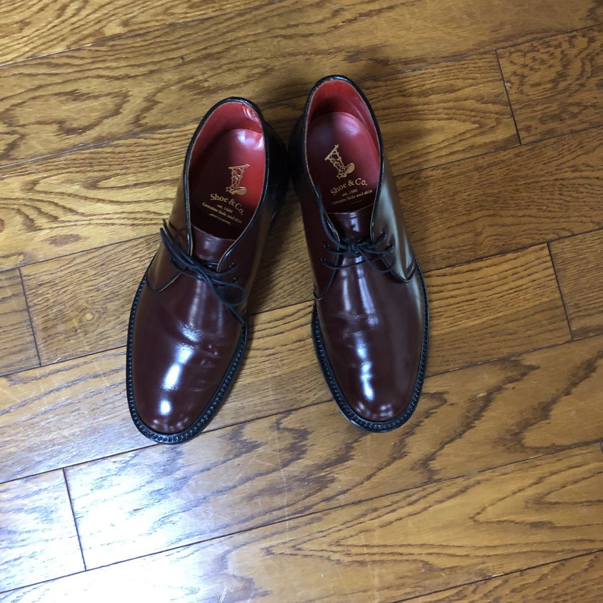 極美品 Regal Shoe&Co リーガルシューズ＆カンパニー チャッカブーツ　921S バーガンディー　