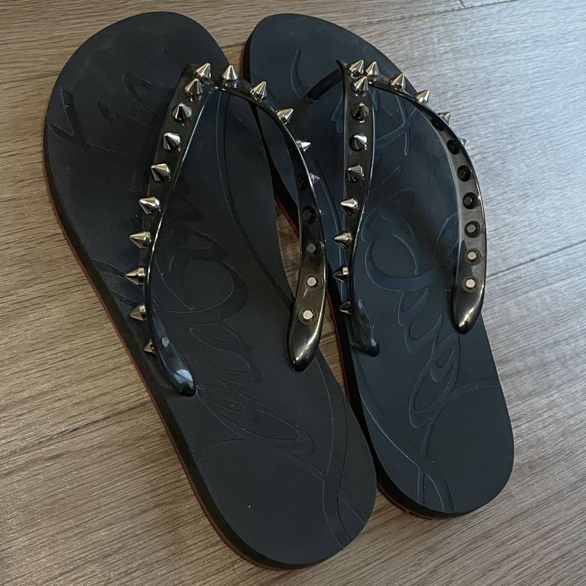 美品 クリスチャンルブタン Christian Louboutin スパイクサンダル
