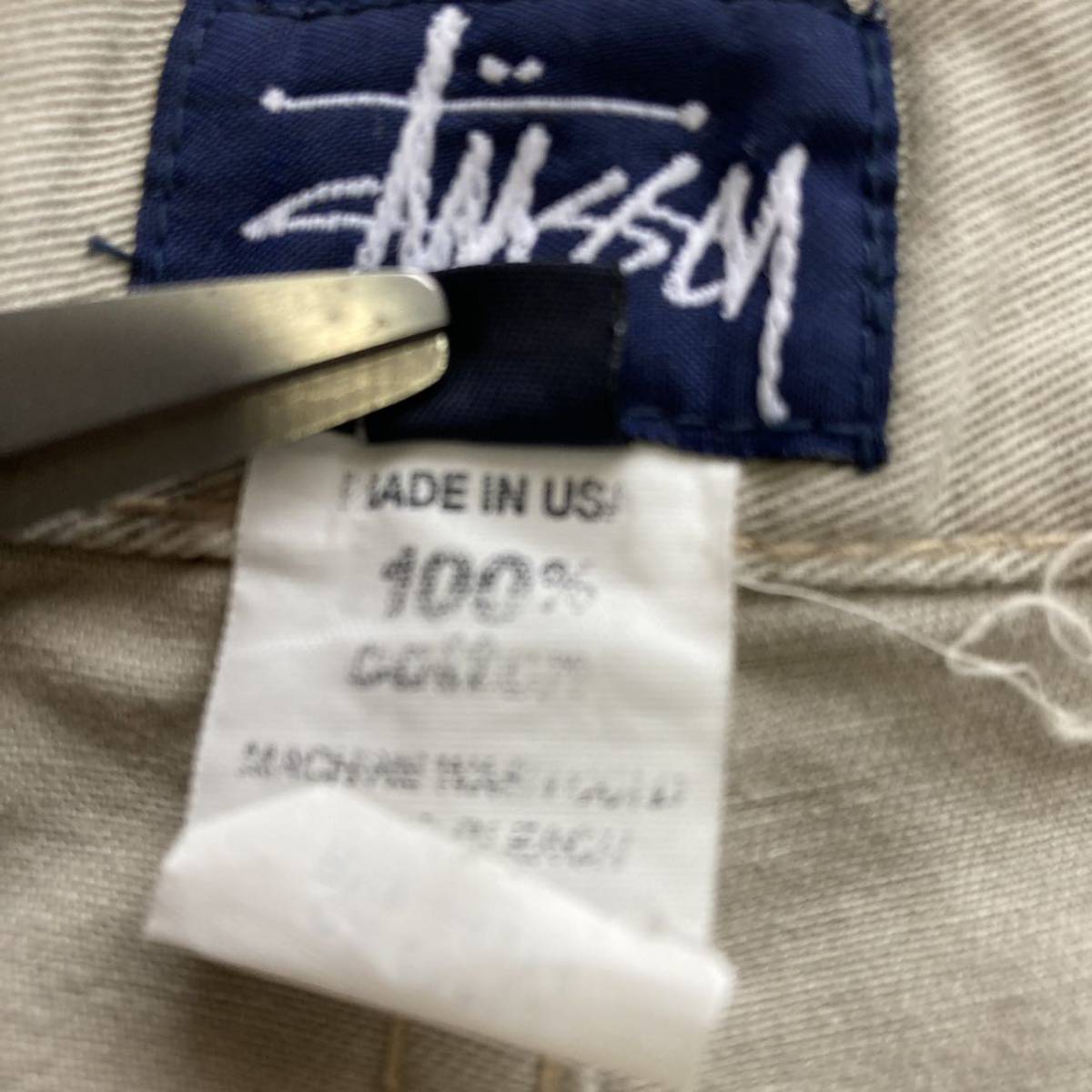 1円 90s old stussy USA製 ハーフパンツ カーゴパンツ ステューシー