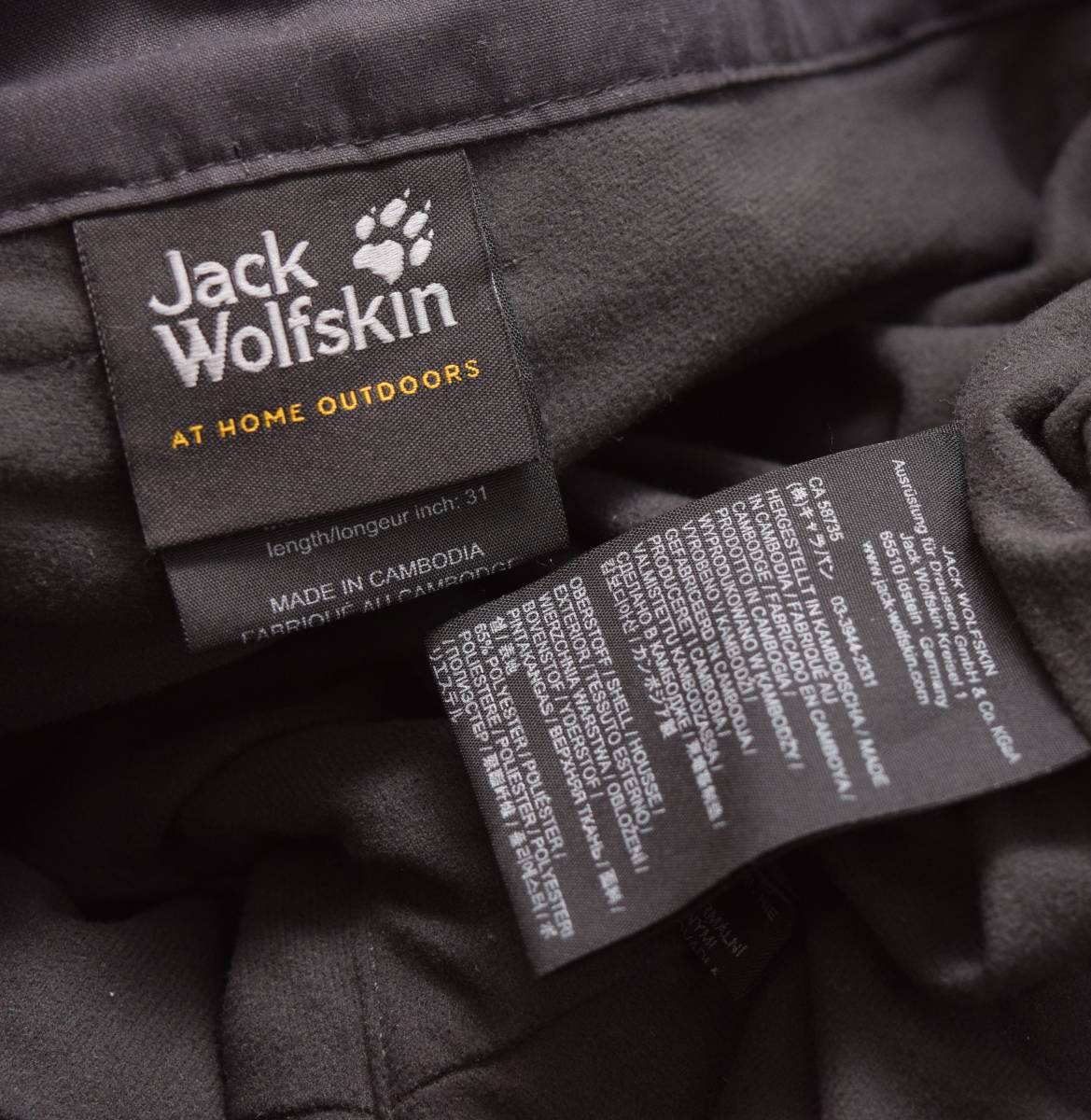 レディース 登山 Jack wolfskin ジャックウルフスキン コットン 混紡 高機能素材 Function 65 防風 トレッキング パンツ_画像7