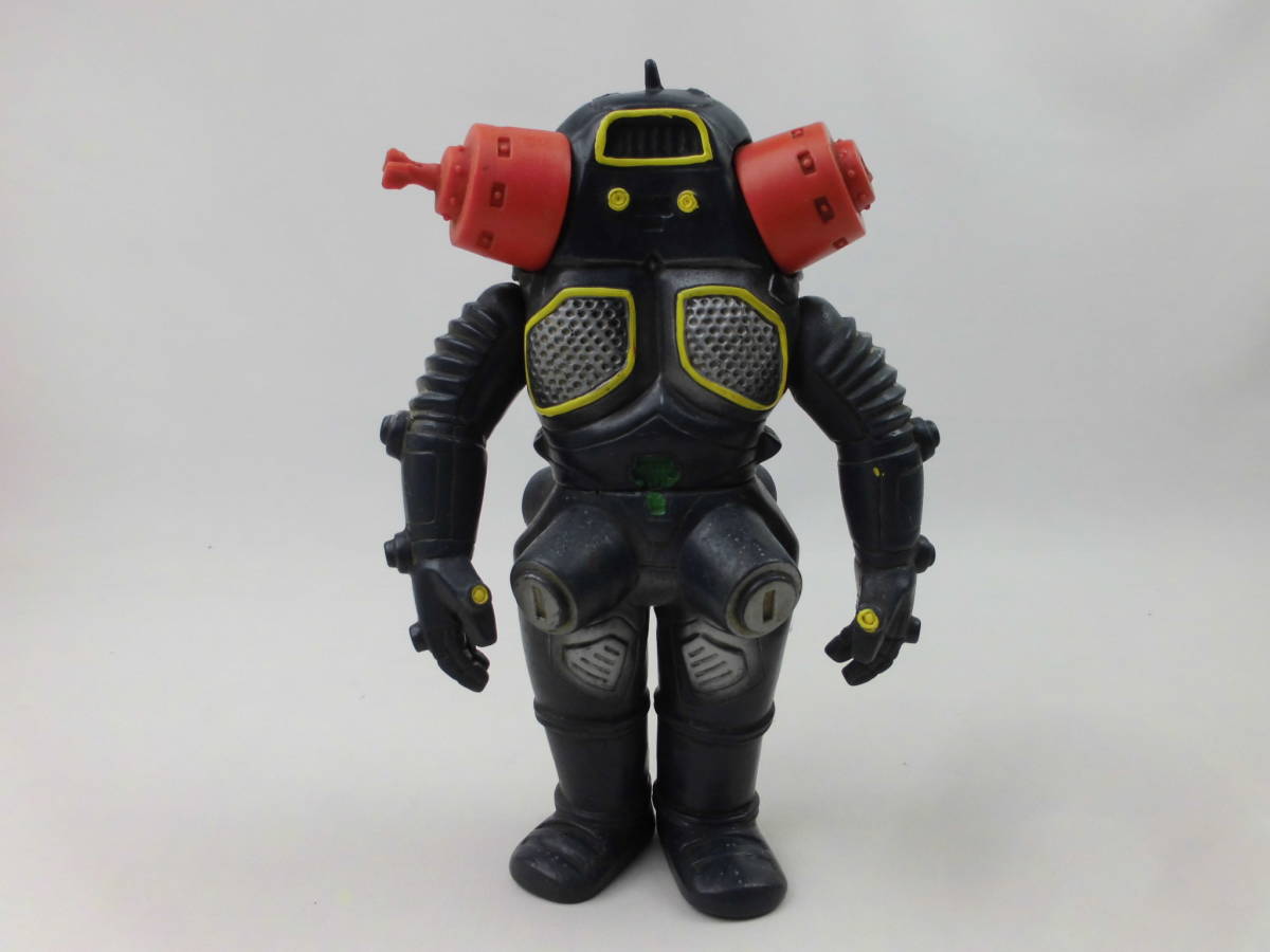 当時物 ブルマァク 移行期? ブラックキングジョー ソフビ 高さ約21cm