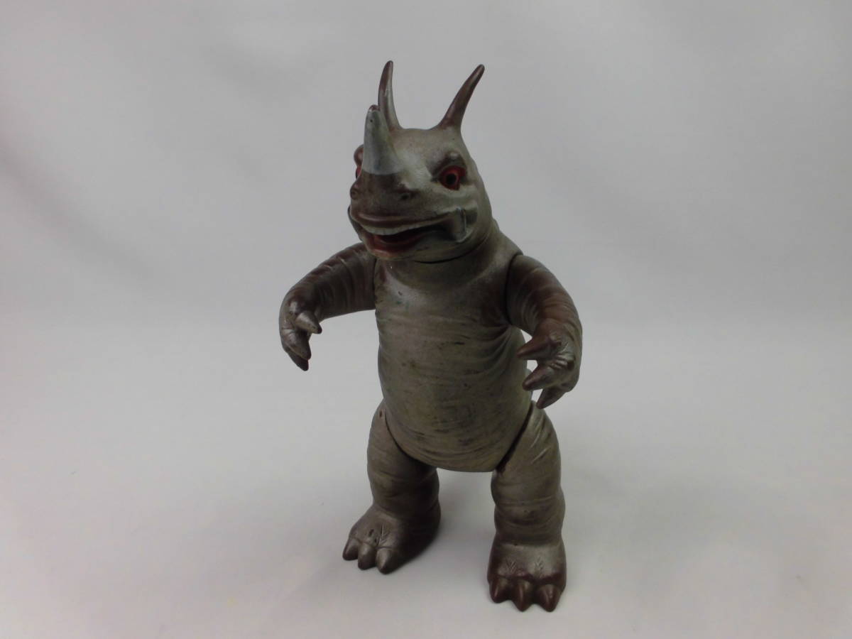 当時物 マルサン ネロンガー 約22cm 円谷プロ ソフビ 足裏マジック