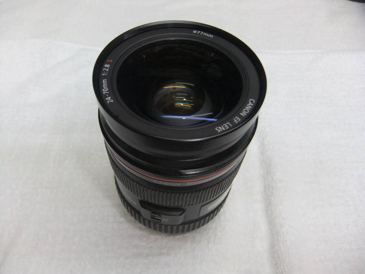 キャノン CANON EF 24-70mm F2.8 L USM キャップ付 カビあり 動作確認
