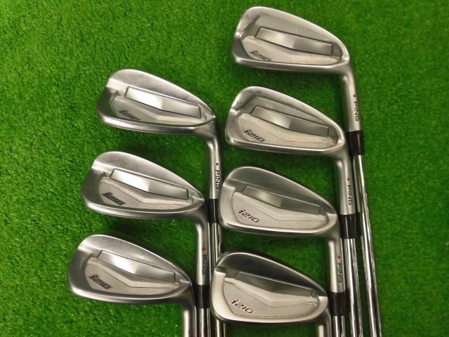 中古品 PING i210 アイアン ライ角 赤ドット 5番~9番.W.UW 7本セット