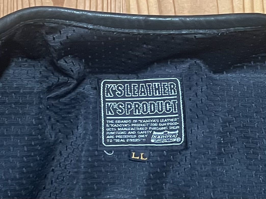 KADOYA カドヤパンチングレザーTシャツused!!LLサイズ