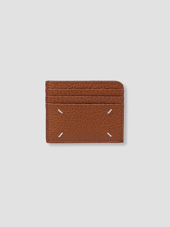 定価3,3万円 Maison Margiela メゾンマルジェラ CARDHOLDERS カードケース グレインレザー BROWN_画像1