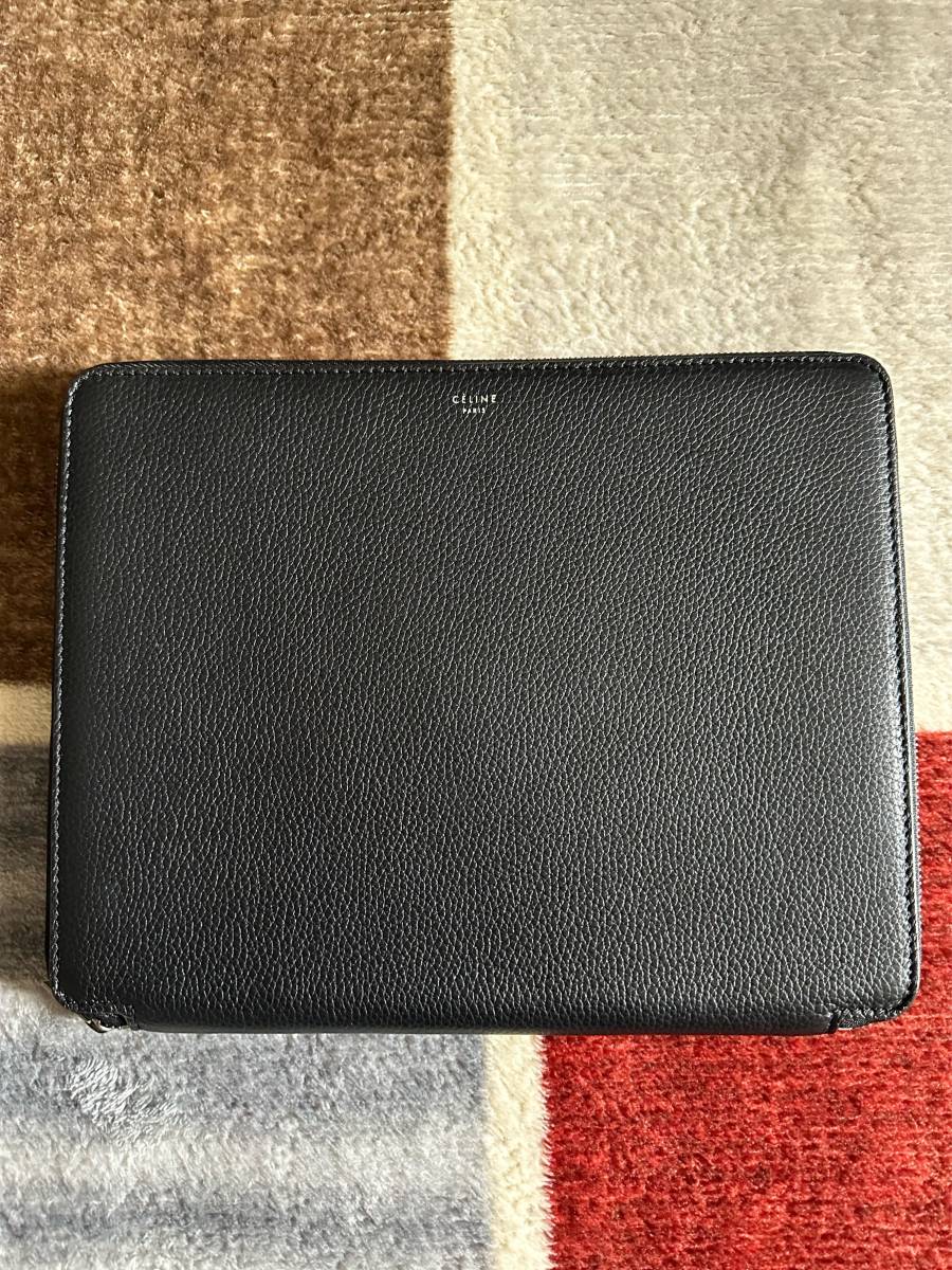 定価11,2万円 CELINE セリーヌ iPadケース ドキュメントケース クラッチバッグ 最高級レザー
