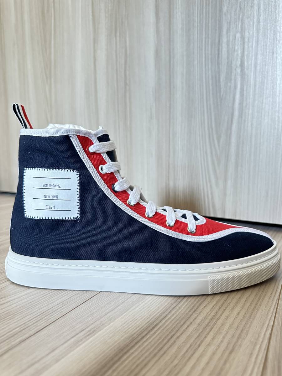 定価5,9万円 THOM BROWNE トムブラウン ハイカットシューズ スニーカー