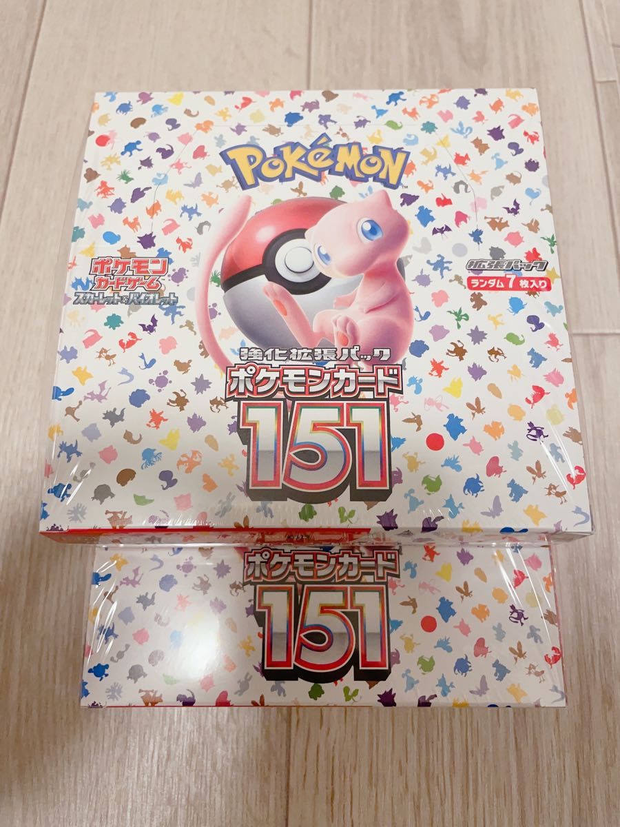 クリアランス純正 ポケモンカード151未開封 シュリンク付き2box