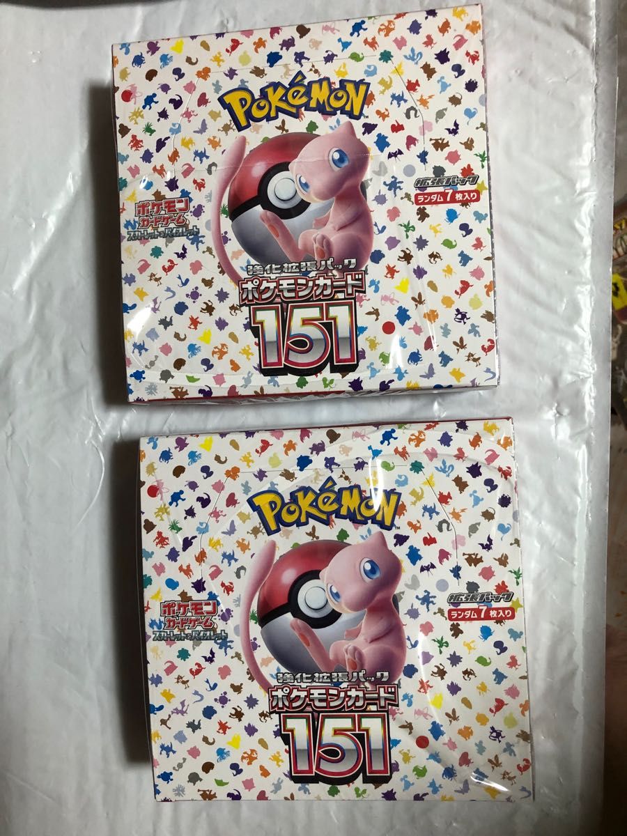 ポケモンカードゲーム 151 2box 未開封 シュリンク付き 切れ込みあり