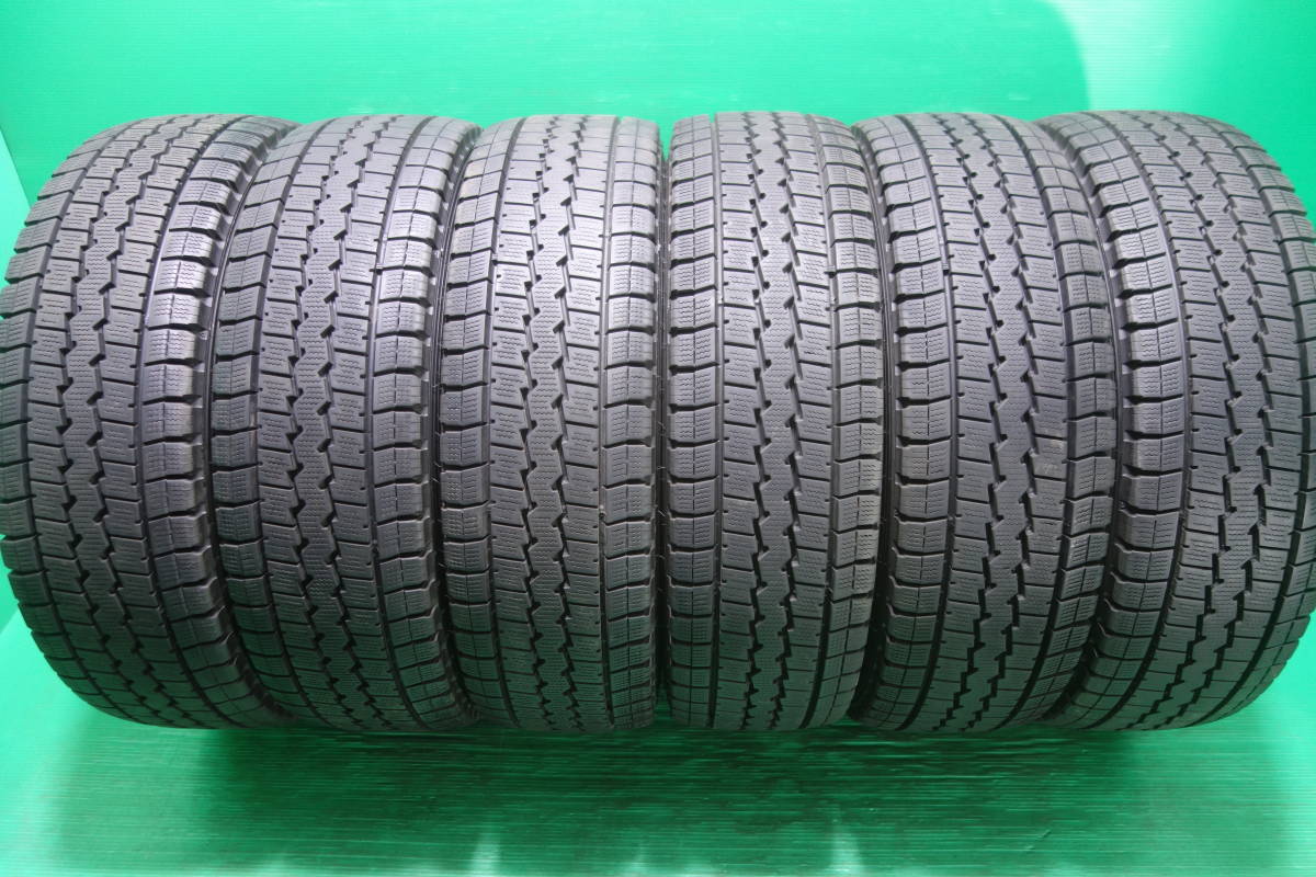 K1591-19 送料無料 205/70R16 111/109L スタッドレス LT 6本セット ダンロップ WINTER MAXX LT03 8分山 溝たっぷり キャンター エルフ