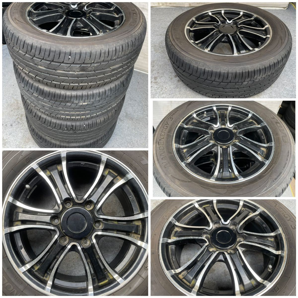 20年式。バリ溝。koma コマ社外ホイール17インチ×6.5J+48 6穴PCD139.7 TOYO NANOENERGY 3 PLUS 225/55R17ラジアル4本。キャラバン等に。_画像10