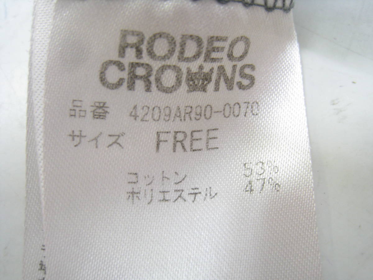 RCWB RODEO CROWNS WIDE BOWL ロデオクラウンズワイドボウル Tシャツ 半袖 Vネック 胸ポケット グレー サイズFREE_画像4