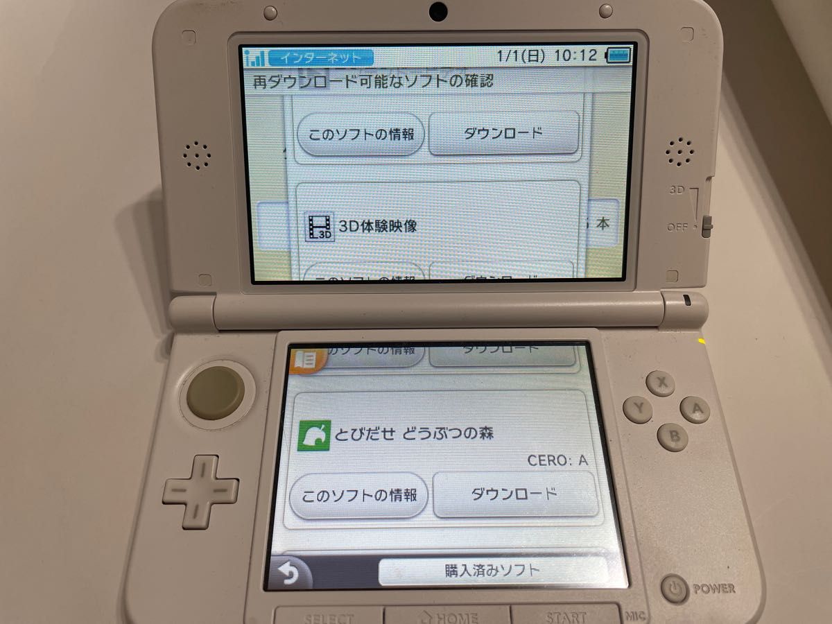 【ソフト付】限定品ニンテンドー3DS LL 本体　とびだせ どうぶつの森パック