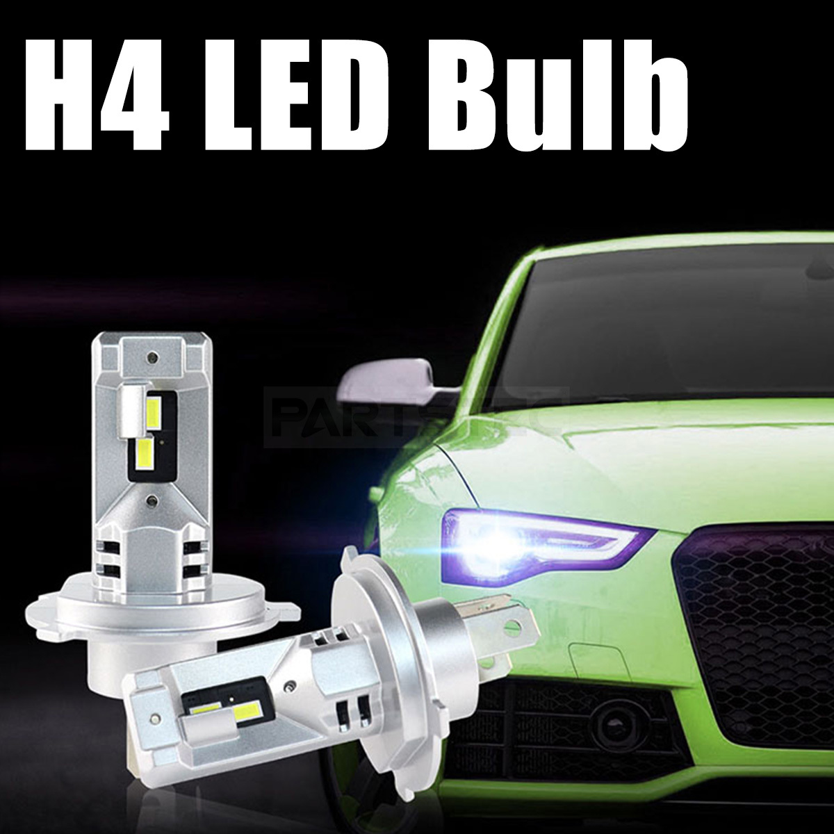 キックス H59A H4 LED バルブ Hi Lo 切替 左右 2個 6000K ホワイト 白 3570チップ 12V ヘッドライト ランプ / 46-79x2_画像1