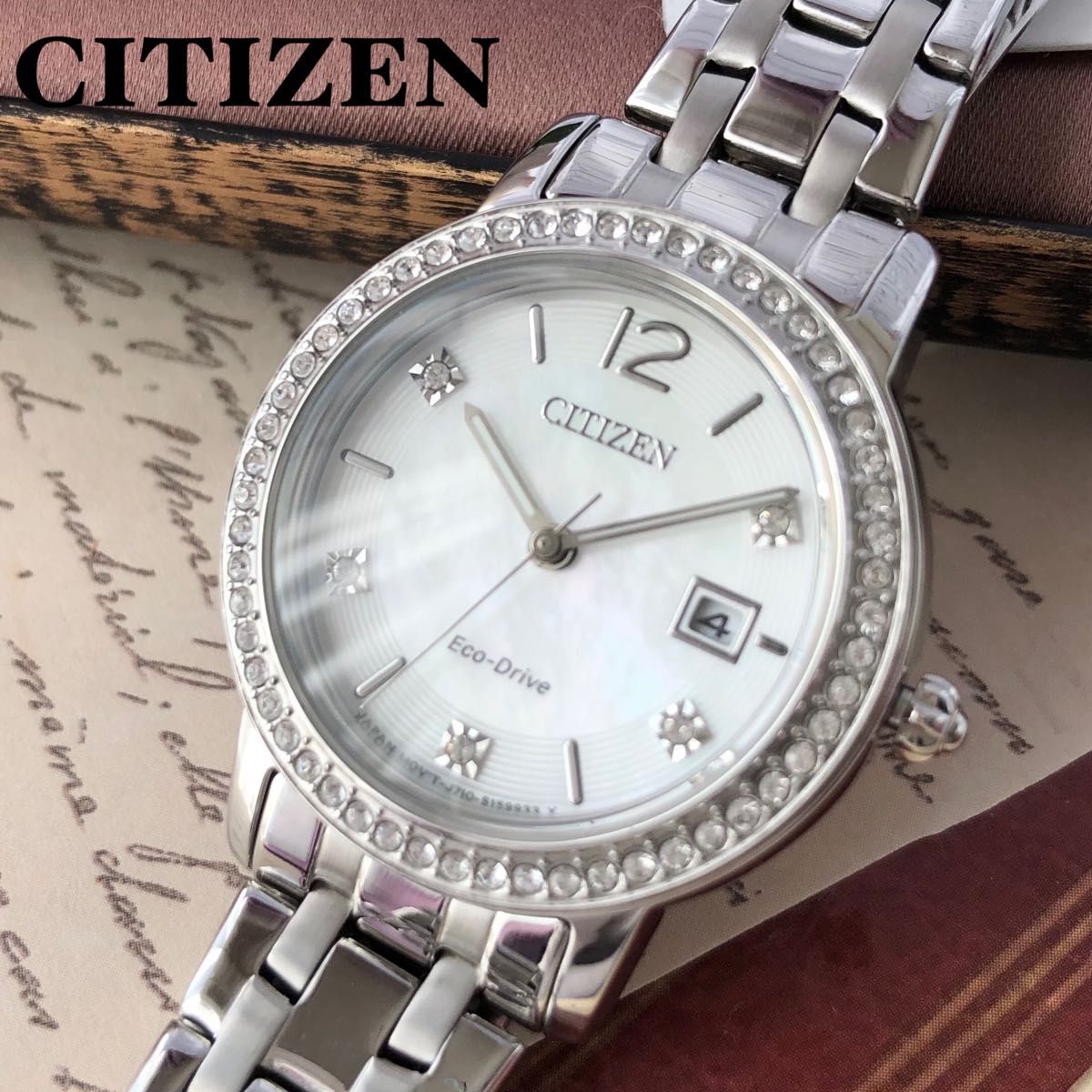 新品】シチズン ソーラー 腕時計 CITIZEN パール盤面 レディース | www