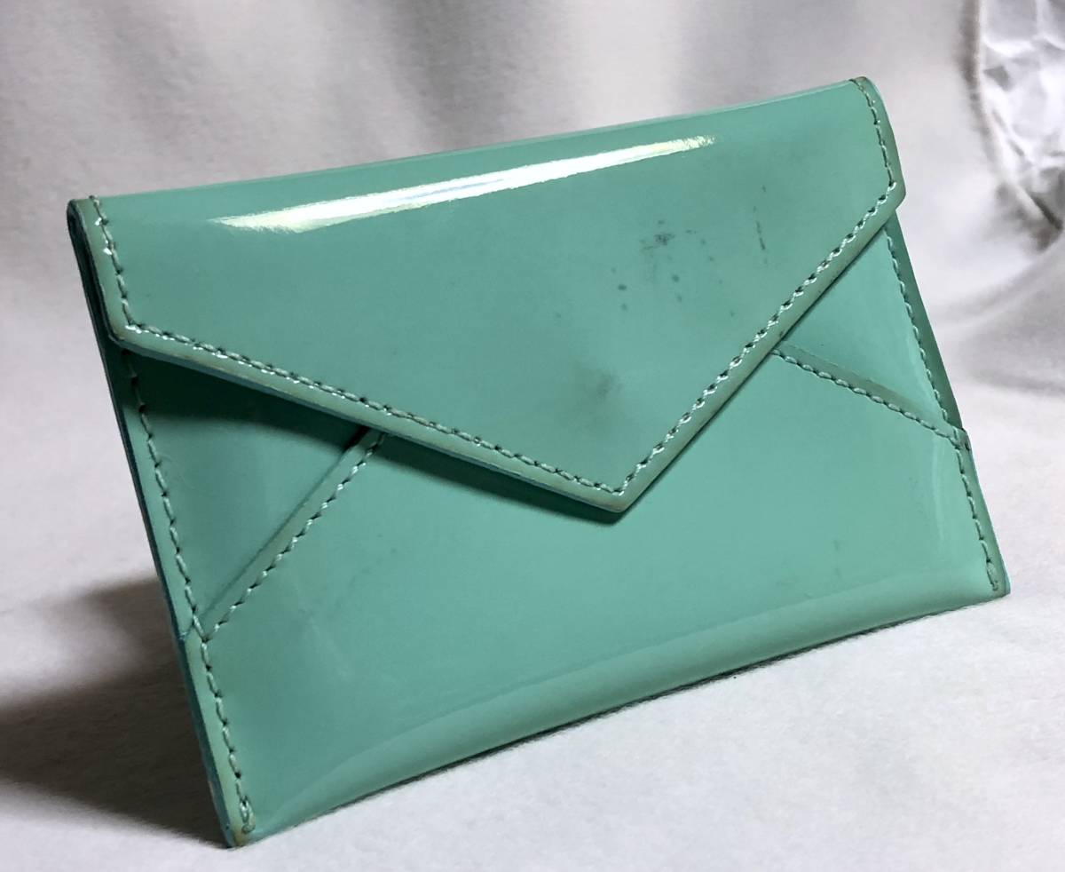 正規レア TIFFANY&CO ティファニーブルー エナメルカードケース 青系 名刺入れ 定期入れ パスケース メインカラー★ 約11×7.5㎝ 男女兼用