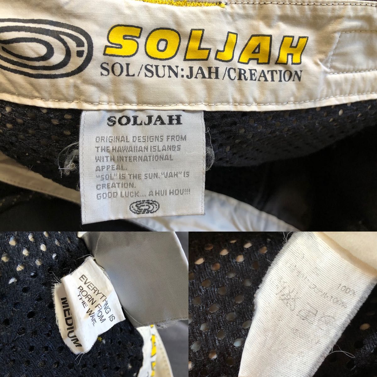 SOLJAH ワークパンツ M グレー ソルジャー 裏メッシュ カーゴパンツ 太め ワイド ズボン パンツ